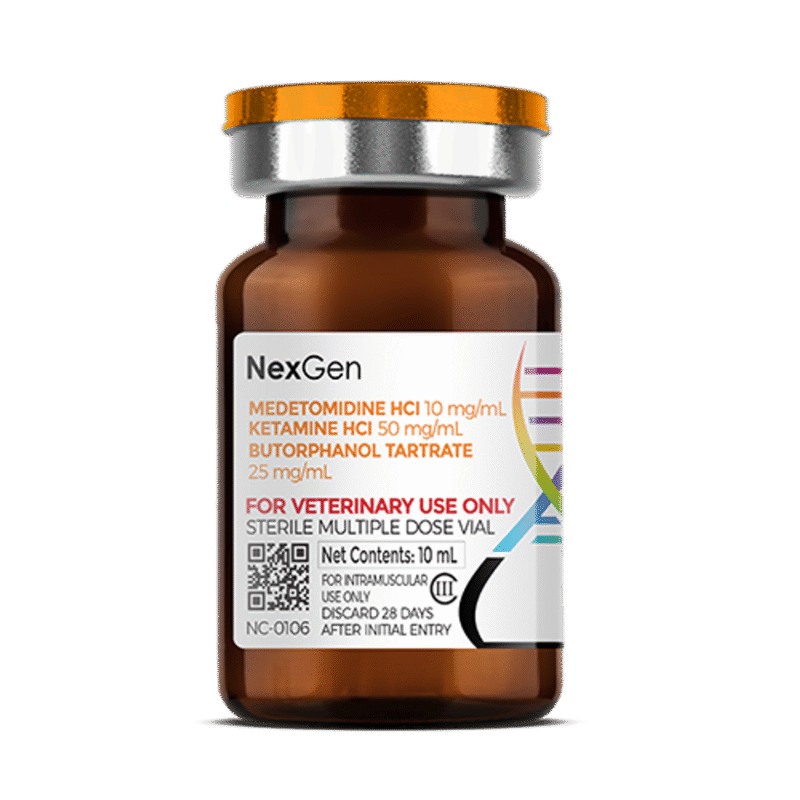 MKB™ (Medetomidine HCl 10 mg/mL + Ketamine HCl 50 mg/mL + Butorphanol Tartrate 25 mg/mL), Injectable Solution, 10mL